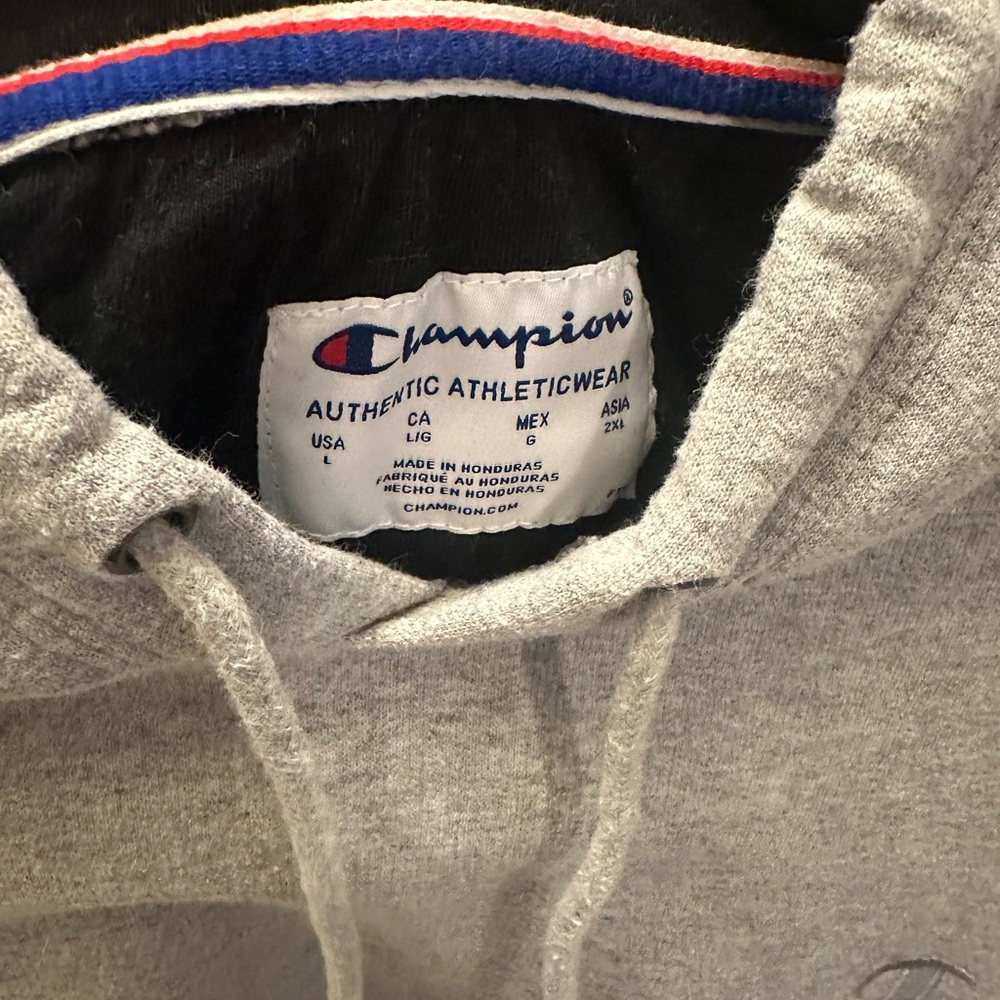 Champion Powerblend Hoodie Men’s Large Light Gray – Very Clean